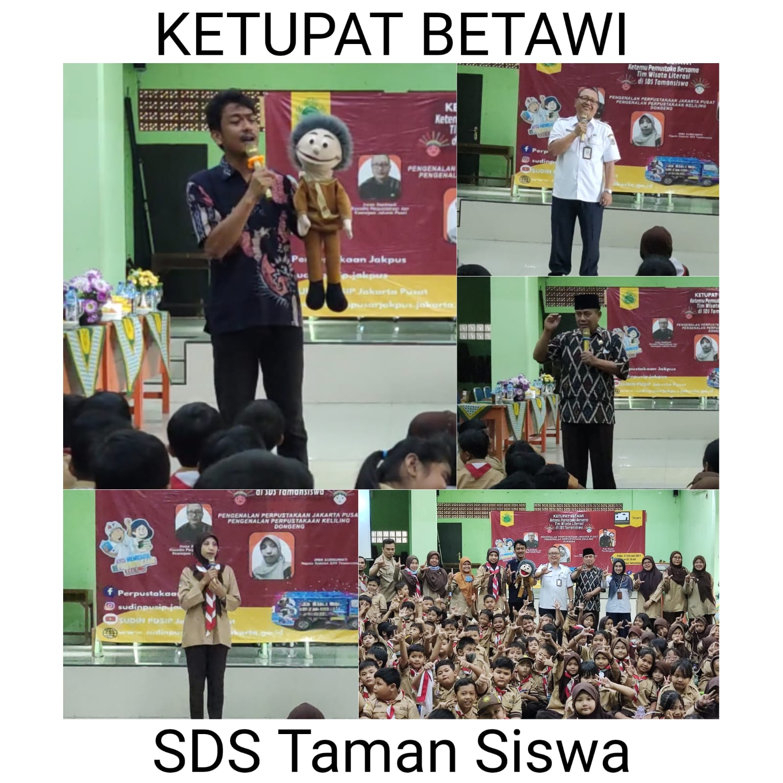 KETUPAT BETAWI : Ketemu Pemustaka Bareng Team Wisata Literasi Di SDS Taman Siswa